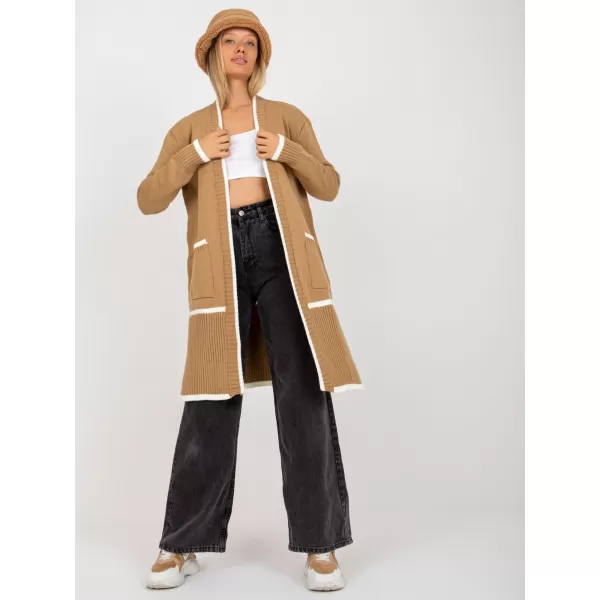  Dámský svetr RUE PARIS LC-SW-0340.42P DARK BEIGE 
