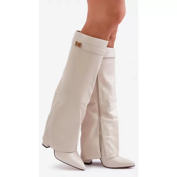  Dámské kozačky BOTO 52200/CLS-296 LIGHT BEIGE 