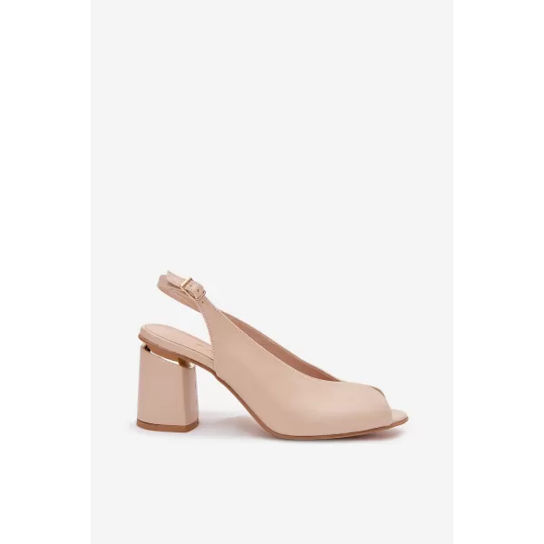  Dámské sandály ZAZOO 1085 BEIGE 