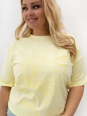 Dámské tričko RELEVANCE RV-TS-A1331.29P BRIGHT YELLOW
