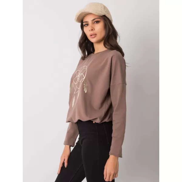  Dámská halenka RUE PARIS RV-BZ-7200.30P BROWN 