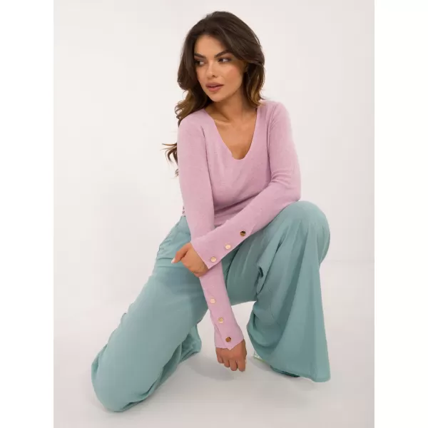  Dámský svetr WOOL FASHION ITALIA AT-SW-2334.49 BRIGHT PURPLE 