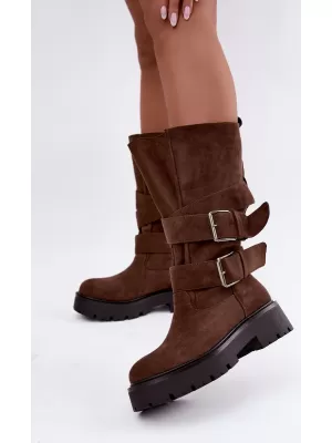 Dámské kozačky BOTO LQ-179 BROWN