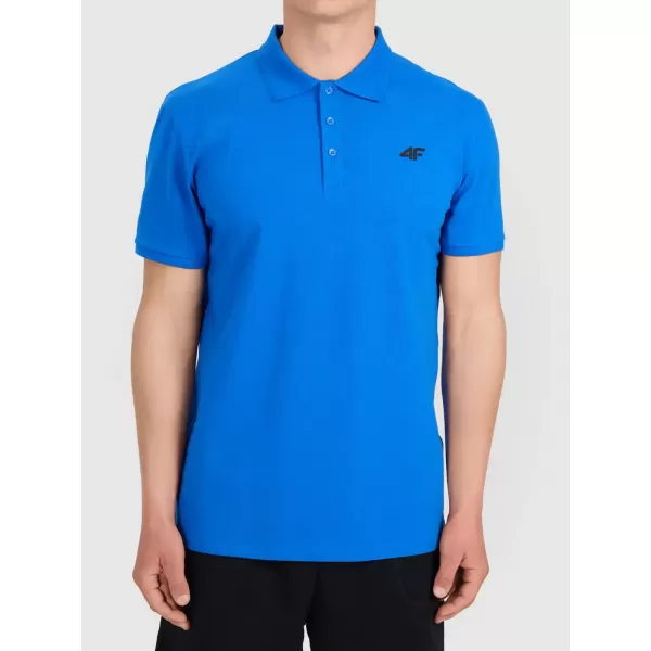  Pánské triko s límečkem 4F 4FWMM00TPTSM0770 BLUE 