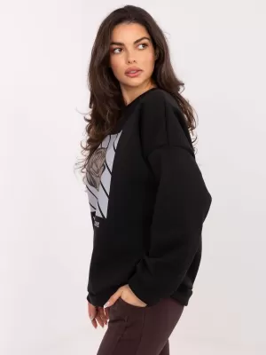 Dámská mikina ITALY MODA MI-BL-4216.15 NOIRE