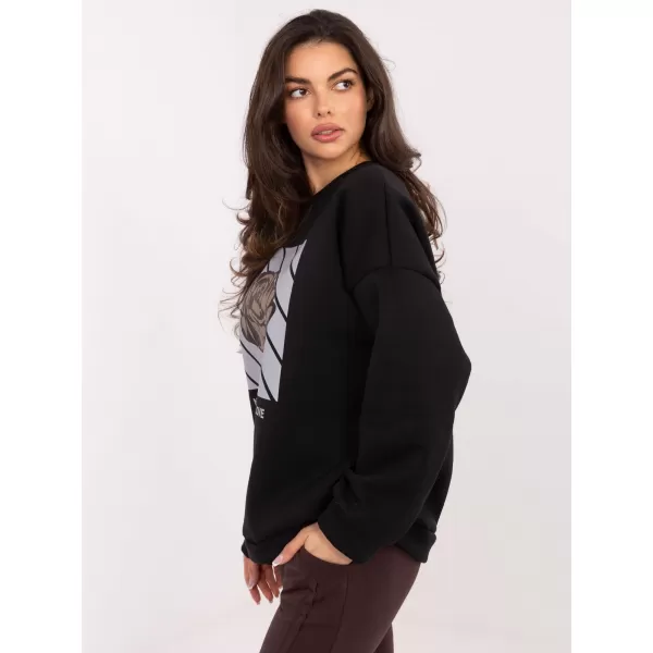  Dámská mikina ITALY MODA MI-BL-4216.15 NOIRE 