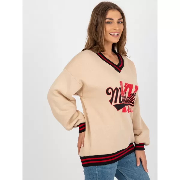  Dámská mikina EX MODA EM-BL-754.37 BEIGE 