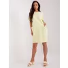 Dámské šaty RUE PARIS RV-SK-8724-1.91 BRIGHT YELLOW