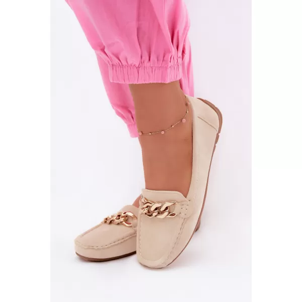  Dámské mokasíny BOTO XA011 BEIGE 