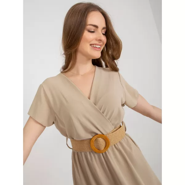  Dámské šaty ITALY MODA DHJ-SK-8358.19 BEIGE 