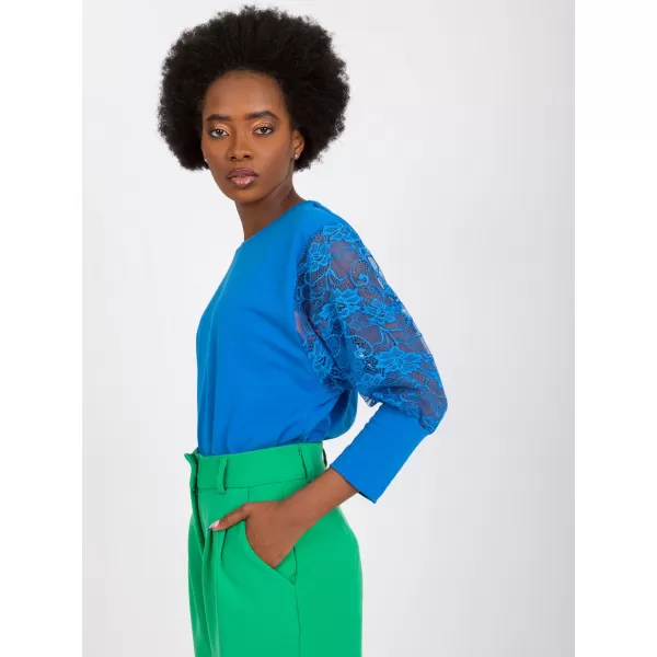  Dámská halenka RUE PARIS RV-BZ-7551.19 DARK BLUE 