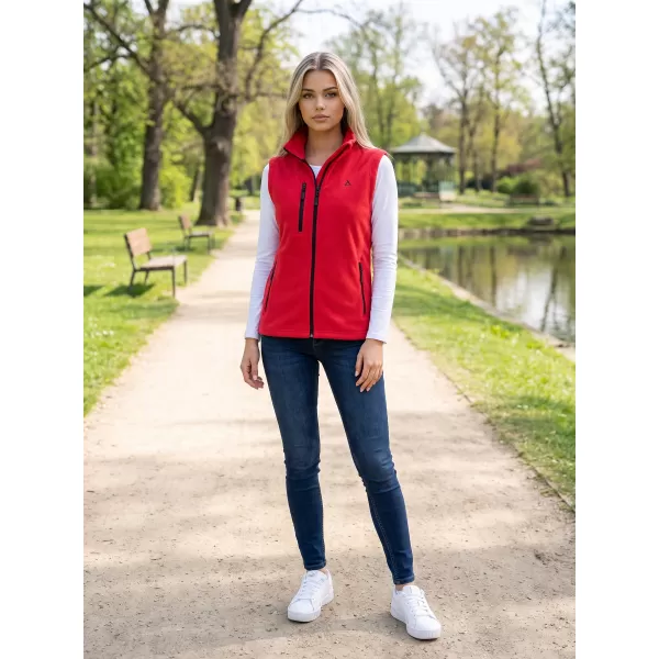  Dámská fleece vesta ALTISPORT ALW002525 ČERVENÁ 