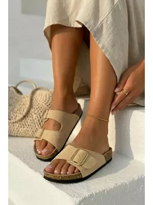 Dámské pantofle BOTO 26SD21-100 BEIGE