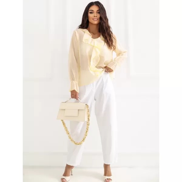 Dámská halenka ITALY MODA IT-BZ-25096.84 BRIGHT YELLOW 