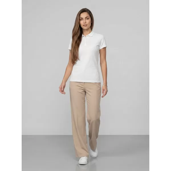  Dámské triko s límečkem 4F 4FWMM00TPTSF0768 WHITE 
