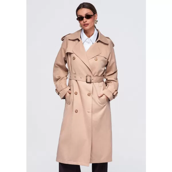  Dámský kabát OMBRE OW-COLC-0121 BEIGE 