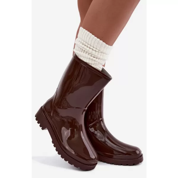  Dámské holínky BOTO 2783 DARK BROWN 