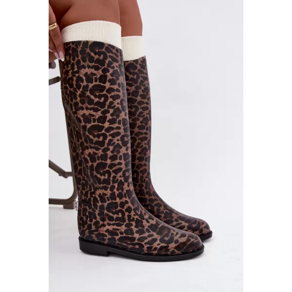  Dámské holínky BOTO 5226 LEOPARD PRINT 