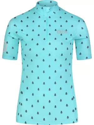 Dámský cyklo dres NORDBLANC TREES NBSLF8085 MODRÁ
