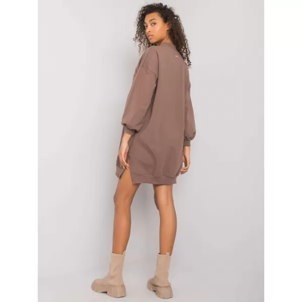  Dámské šaty RUE PARIS RV-SK-7207.03 BROWN 