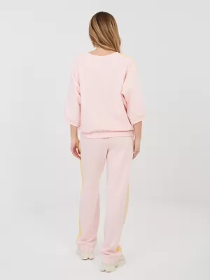 Dámská tepláková souprava RUE PARIS IT-KMPL-22215.78 BRIGHT PINK