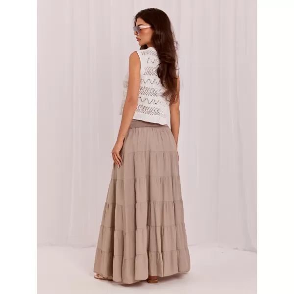  Dámská sukně ITALY MODA IT-SD-FL9357MSL.56 DARK BEIGE 
