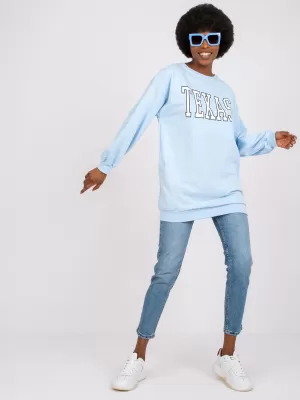 Dámská mikina EX MODA EM-BL-719.36 LIGHT BLUE