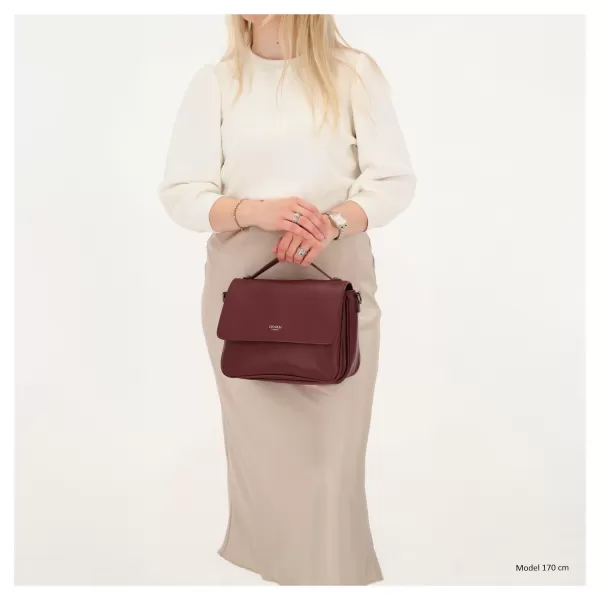  Kabelka Charm London Mulberry street W00404 Bordeaux red BORDEAUX RED 