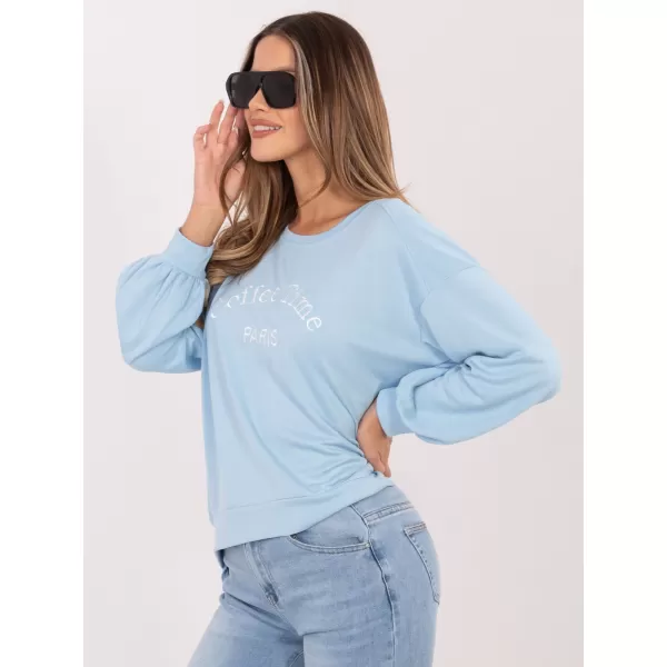  Dámská mikina RUE PARIS RV-BL-A1220.11 LIGHT BLUE 