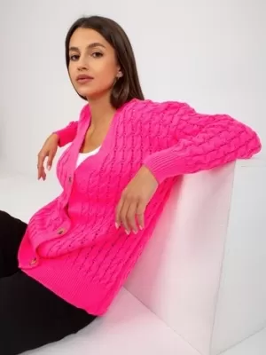 Dámský svetr RUE PARIS LC-SW-8036.74P FLUO PINK
