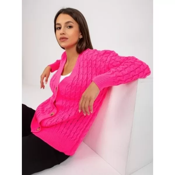  Dámský svetr RUE PARIS LC-SW-8036.74P FLUO PINK 