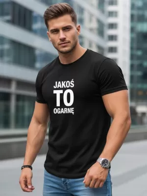 Pásnké triko DSTREET ČERNÁ