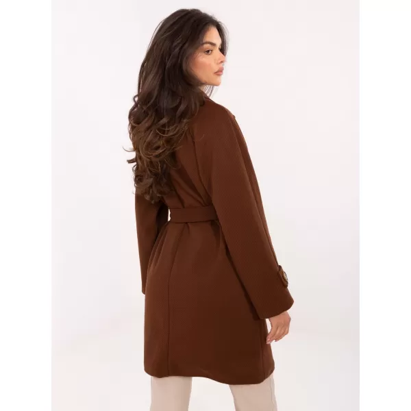  Dámský kabát RUE PARIS IT-PL-A9589.58 BROWN 