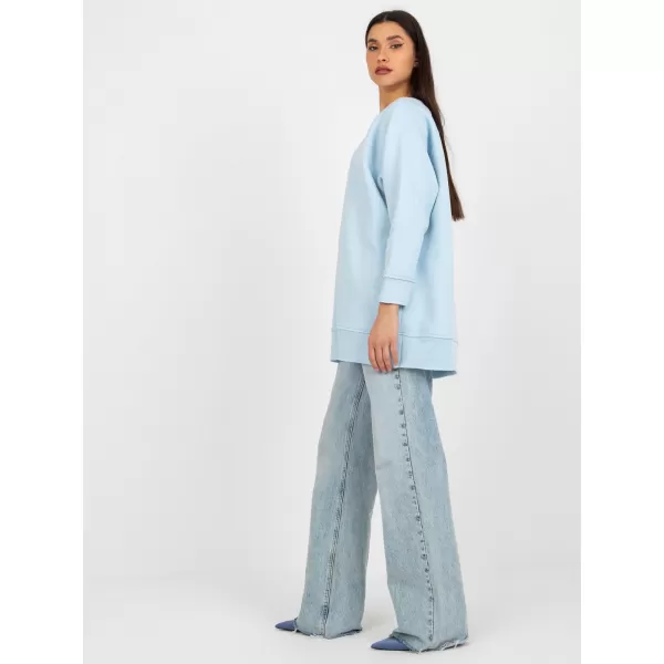  Dámská mikina EX MODA EM-BL-711-1.03X LIGHT BLUE 