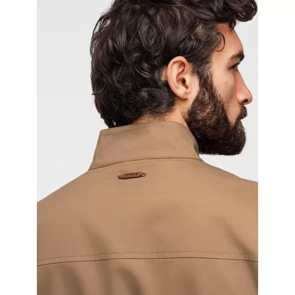  Pánská bunda OMBRE OM-JANP-0326 LIGHT BROWN 