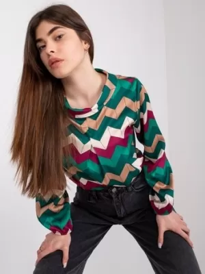 Dámská halenka ITALY MODA DHJ-BZ-12311.49P DARK GREEN