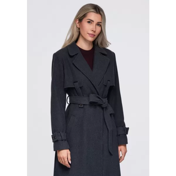  Dámský kabát OMBRE OW-CT-E0005 DARK GREY 