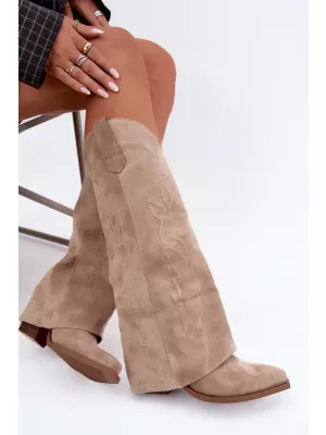 Dámské kovbojky BOTO 7671A-1 BEIGE