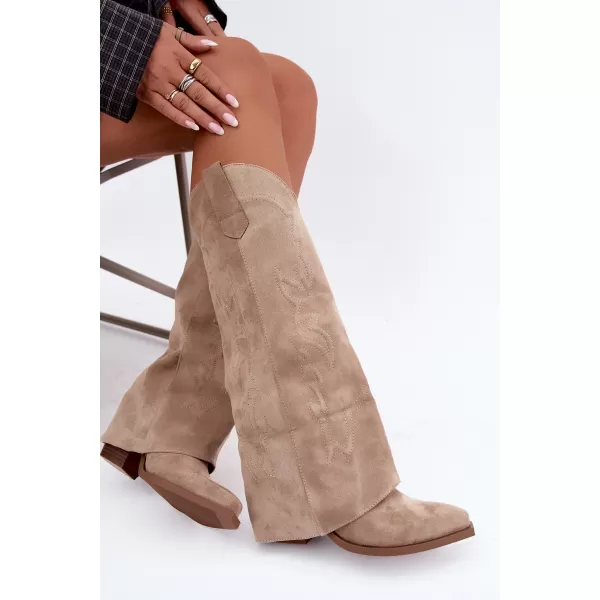 Dámské kovbojky BOTO 7671A-1 BEIGE 