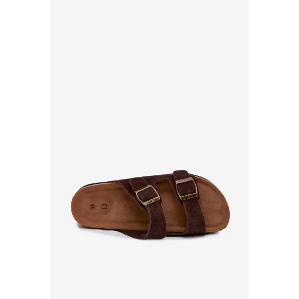  Dámské pantofle BOTO 2832 BROWN 
