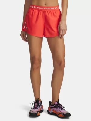 Dámské kraťasy UNDER ARMOUR TECH PLAY UP SHORTS 1389882-690 ČERVENÁ