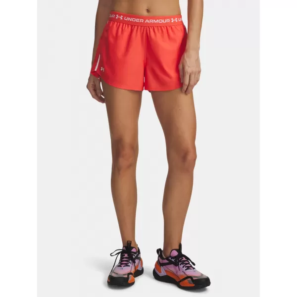  Dámské kraťasy UNDER ARMOUR TECH PLAY UP SHORTS 1389882-690 ČERVENÁ 