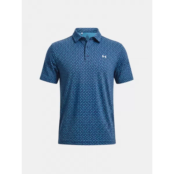  Pánské triko UNDER ARMOUR UA T2G PRINTED POLO 6012304-413 MODRÁ 