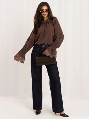 Dámská halenka ITALY MODA MI-BZ-3527.65 DARK BEIGE