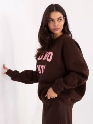 Dámská mikina FACTORY PRICE MJ-BL-H2501.75 DARK BROWN