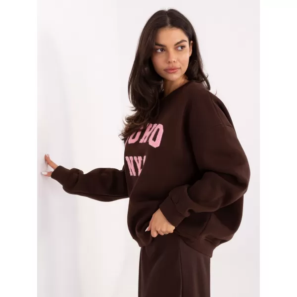  Dámská mikina FACTORY PRICE MJ-BL-H2501.75 DARK BROWN 