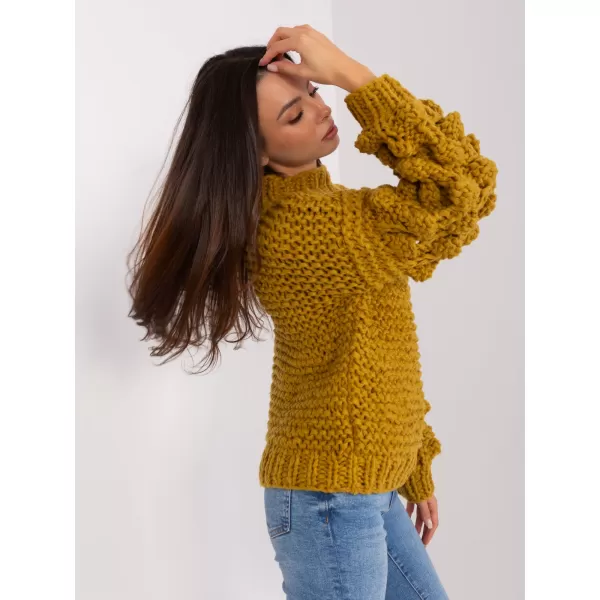  Dámský svetr WOOL FASHION ITALIA AT-SW-2382.97P OLIVE 