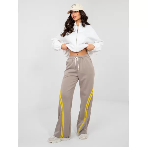  Dámské tepláky RUE PARIS IT-DR-22168.66 DARK BEIGE 