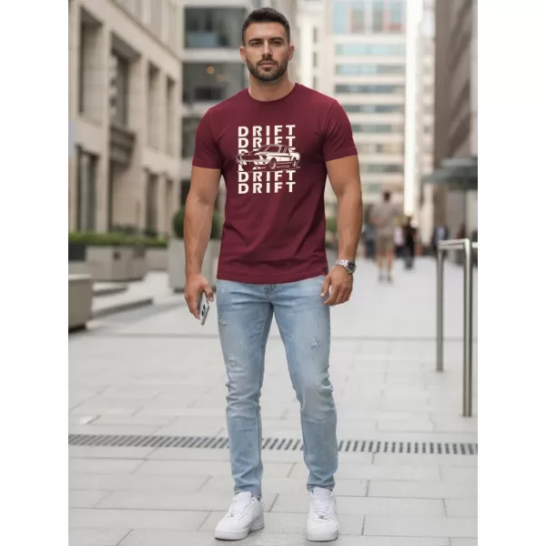  Pánské triko DSTREET NX5081R BORDO 