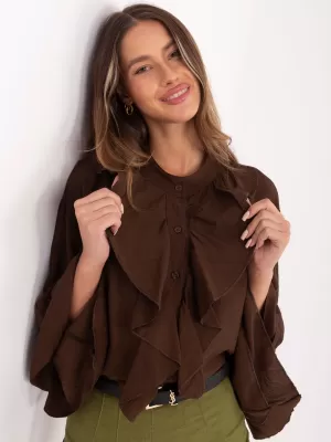 Dámská košile RUE PARIS MI-KS-32330.05P BROWN